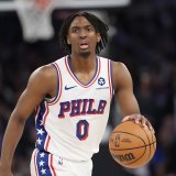 Tyrese Maxey a sorti le grand jeu mardi face aux Knicks KEYSTONE/AP/Frank Franklin II